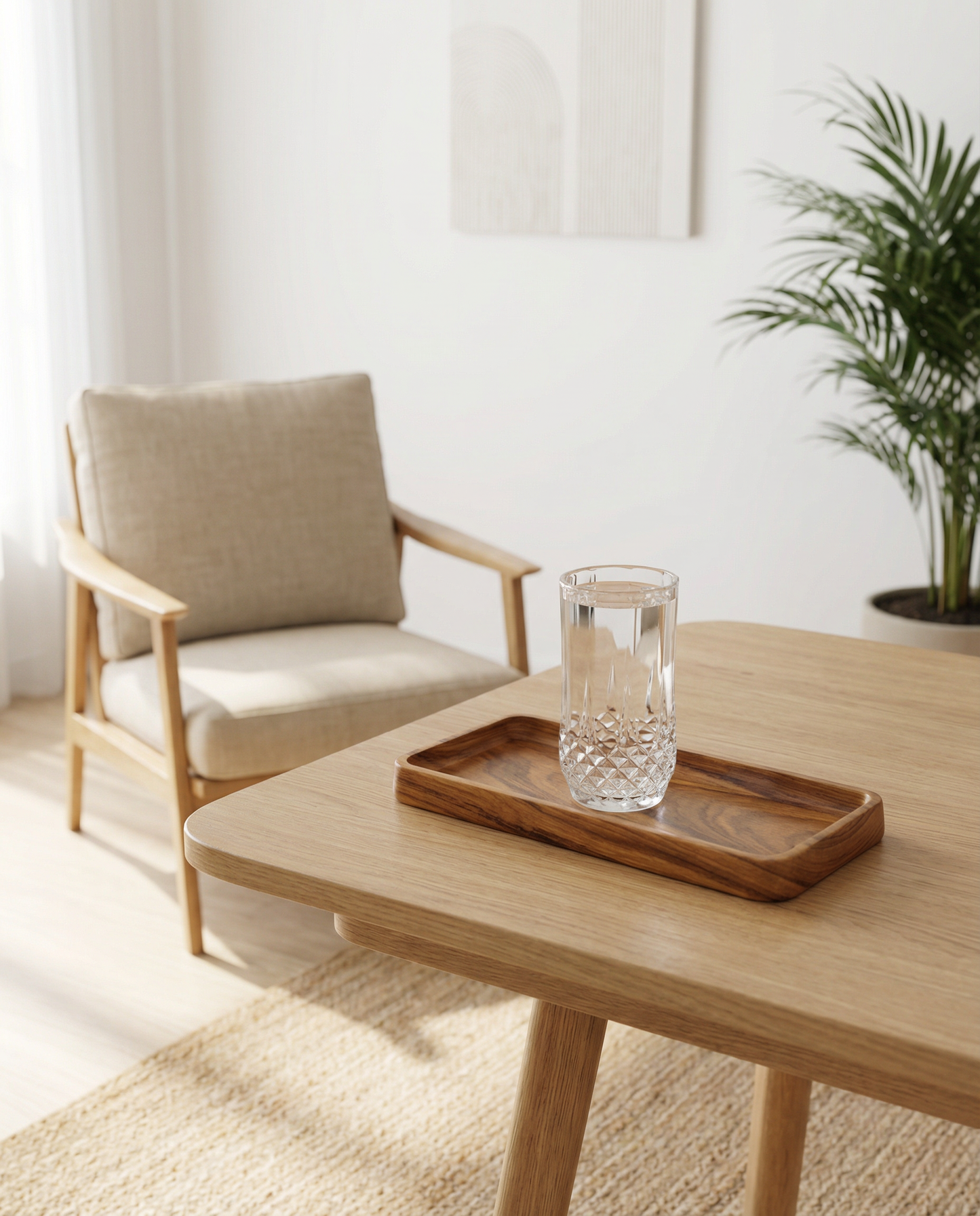 Teak Serving Tray – Slim Rectangular
