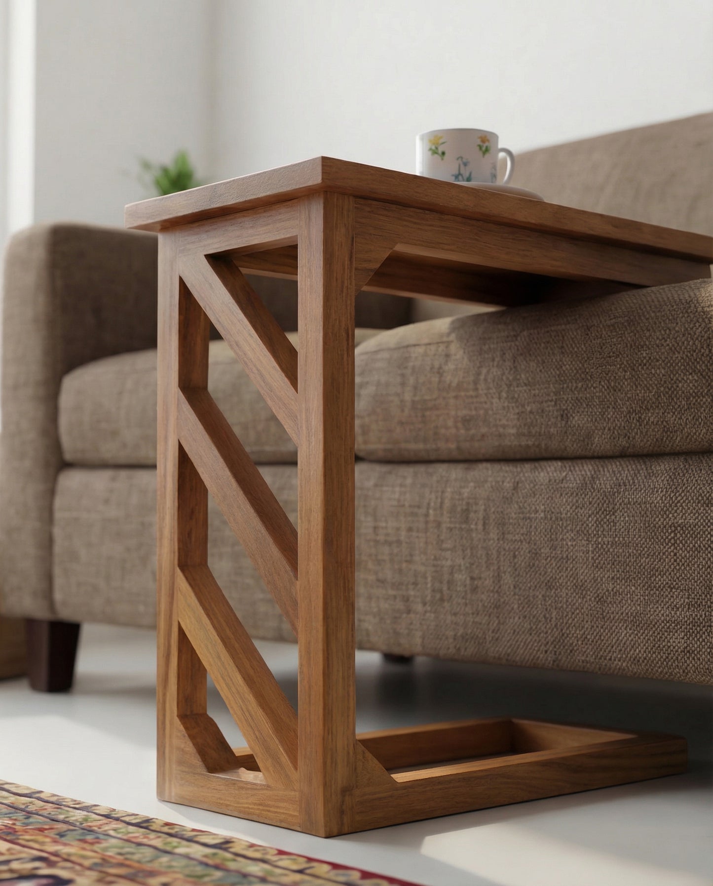 Solid Teak Wood Sofa Table