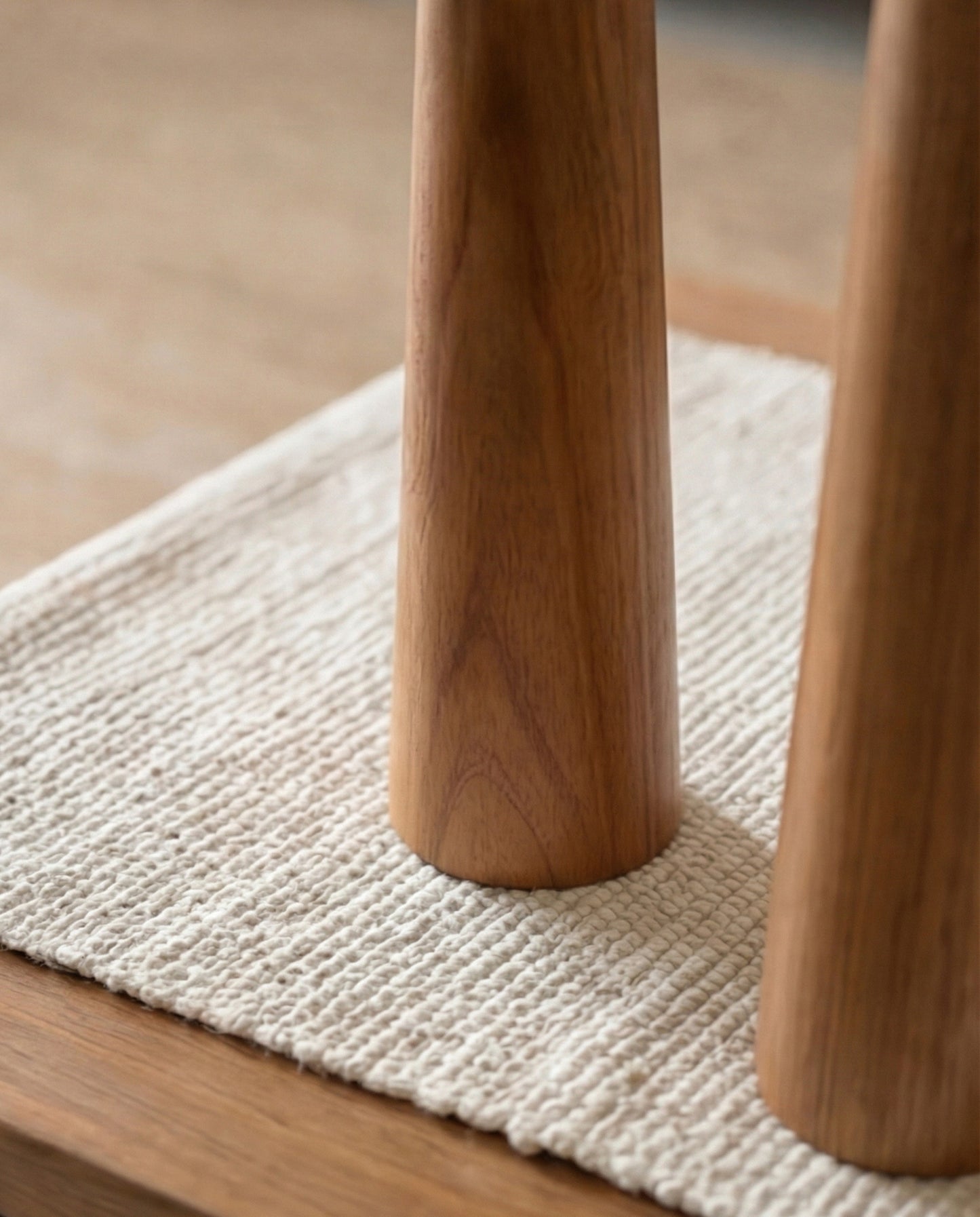 Solid Teak Wood Candle Stand (Set of 3)