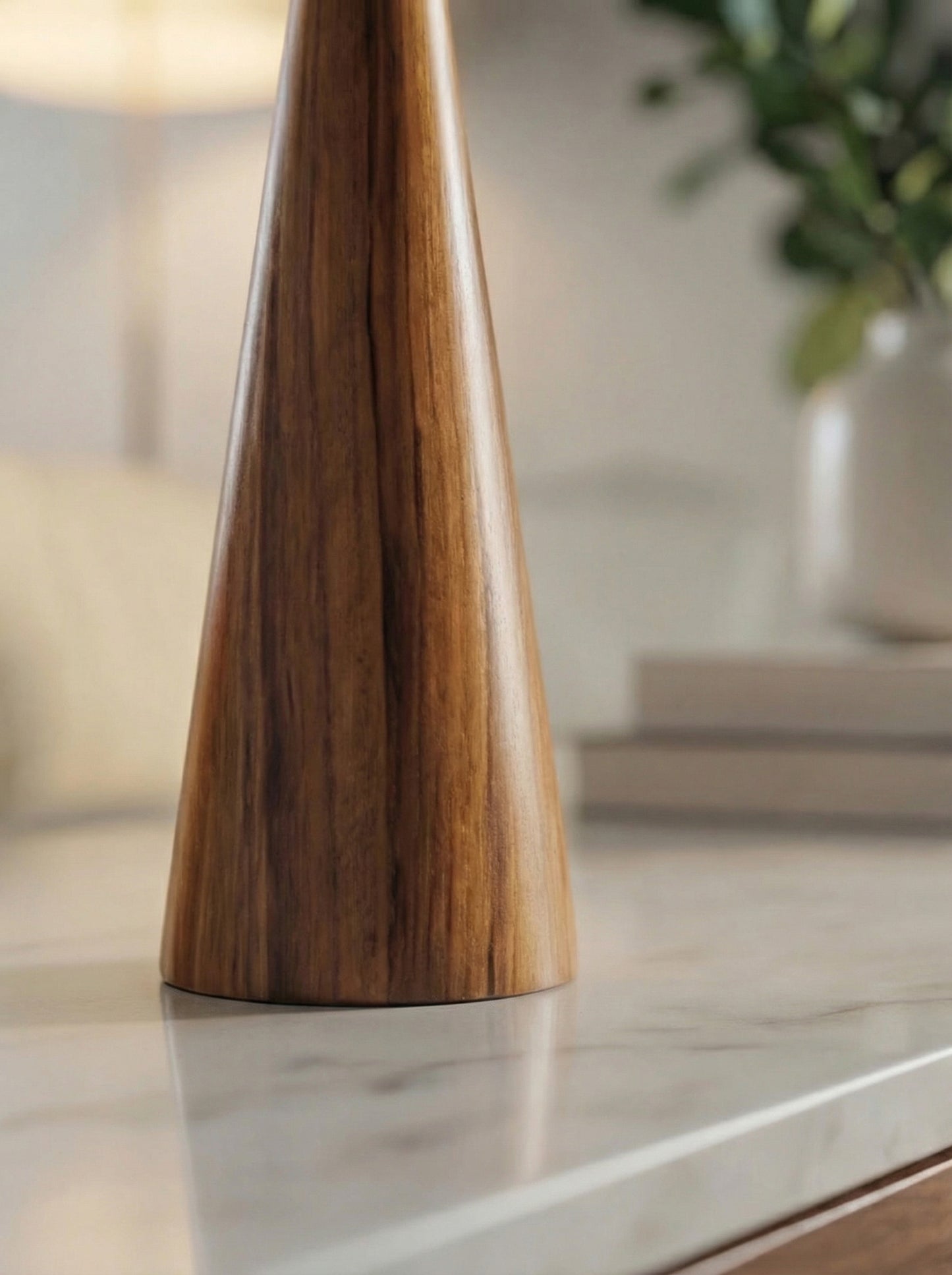 Solid Teak Wood Candle Stand – Set of 2