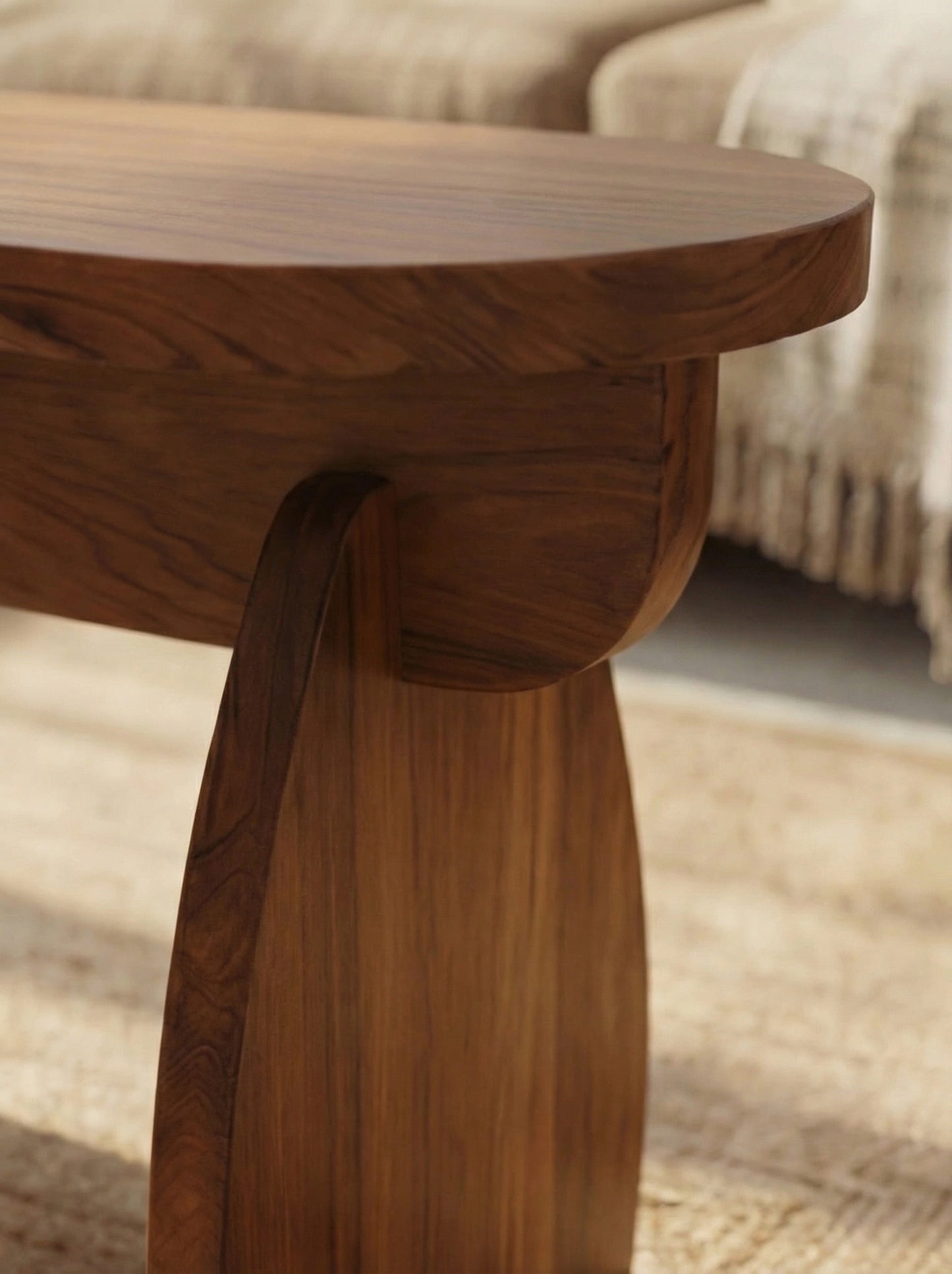 Solid Teak Oblong Table