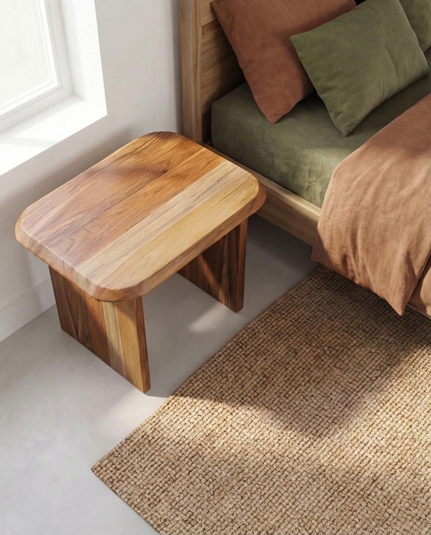 Solid Teak Wood Rectangular Table (High)