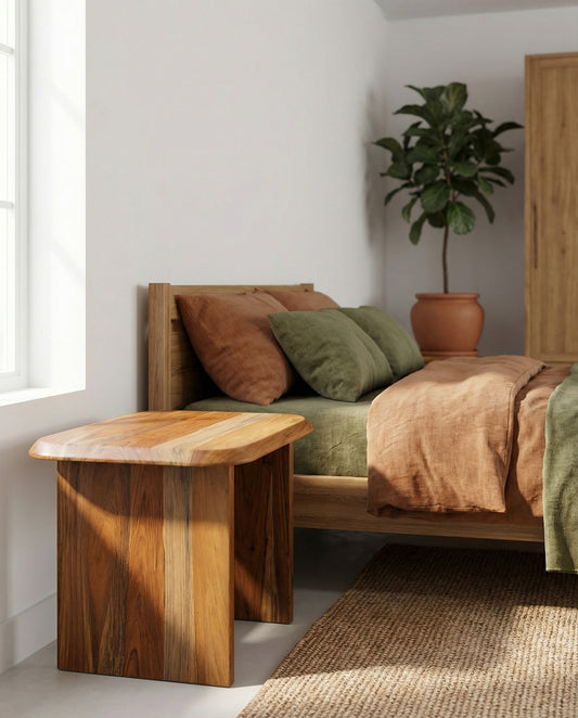 Solid Teak Wood Rectangular Table (High)