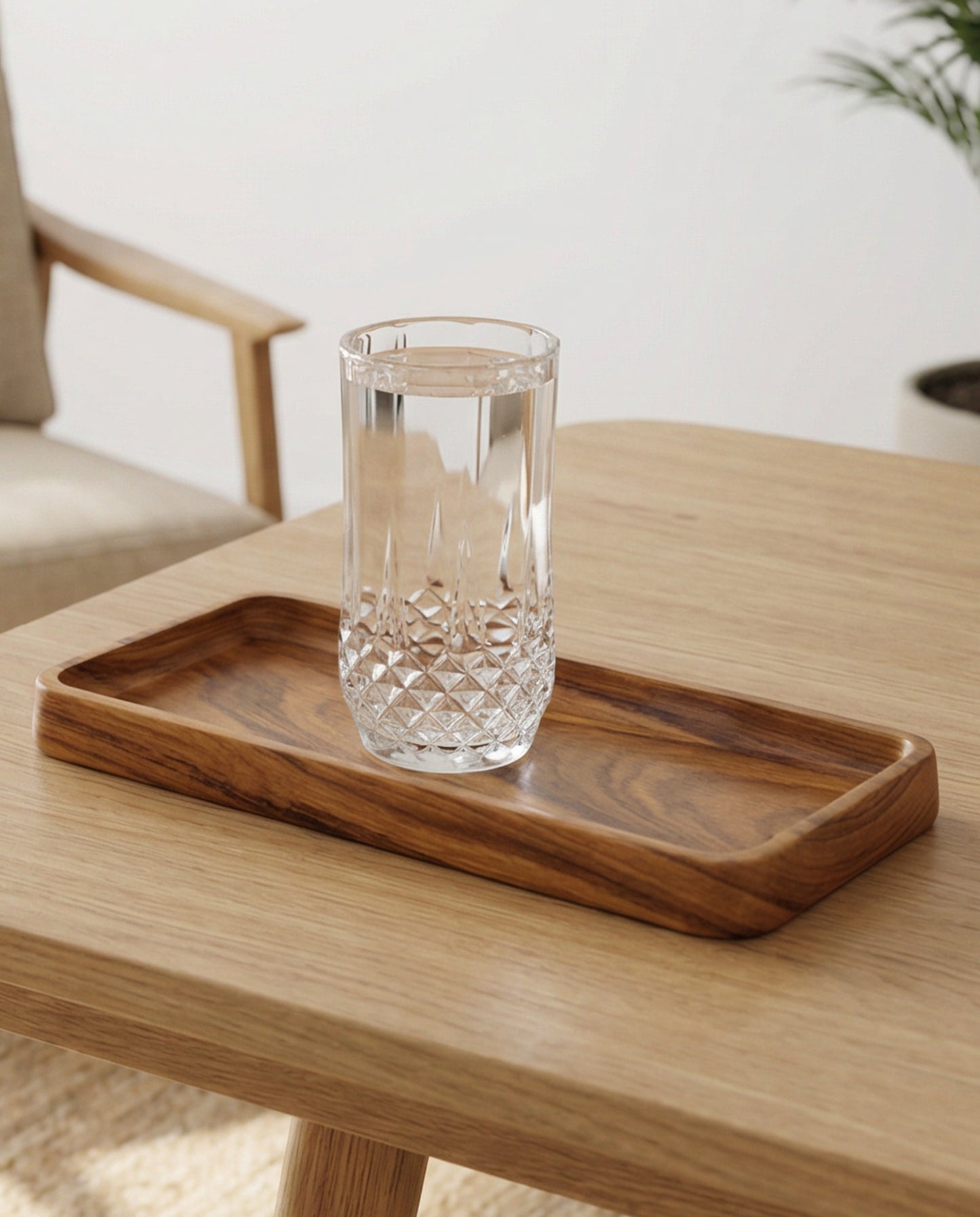 Teak Serving Tray – Slim Rectangular