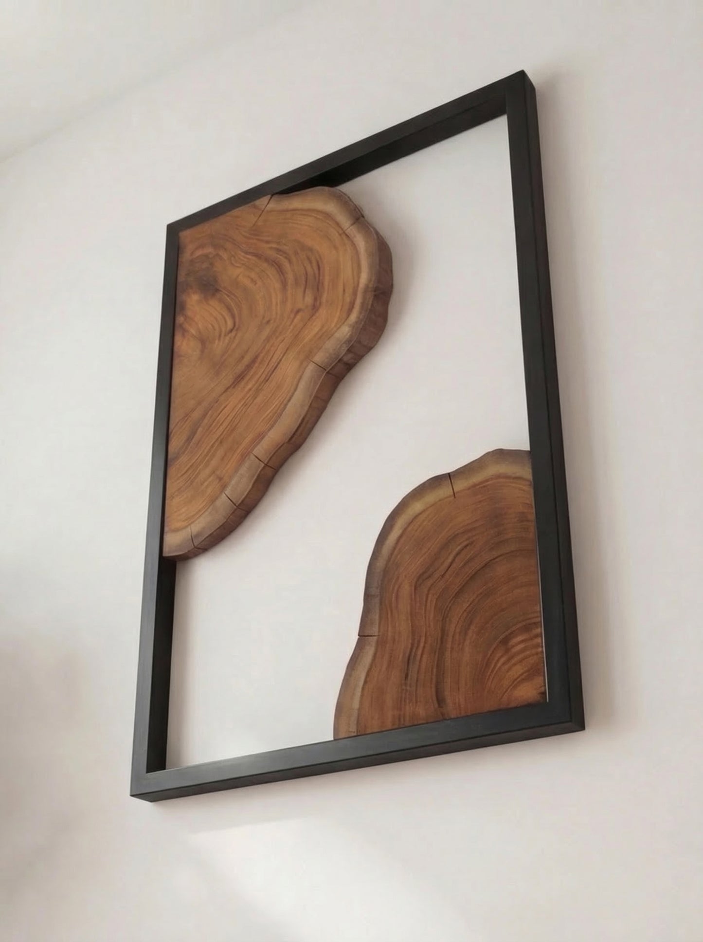 Raw Teak Edge Wall Art