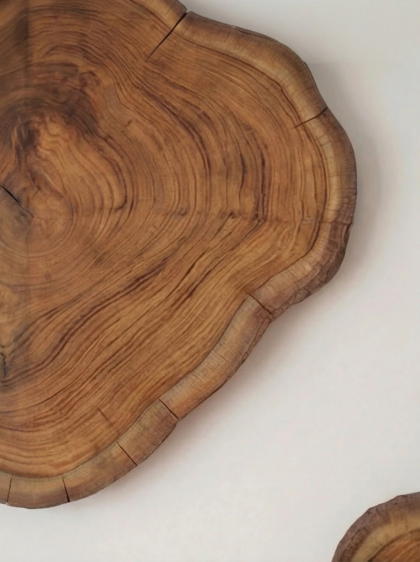 Raw Teak Edge Wall Art